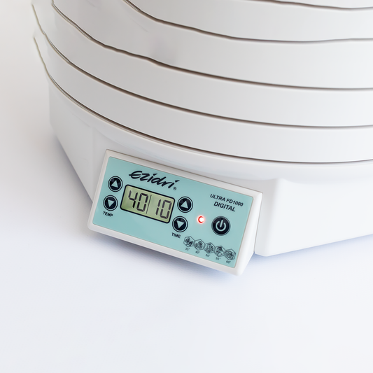 Digital control panel of the Ezidri Ultra FD1000 dehydrator