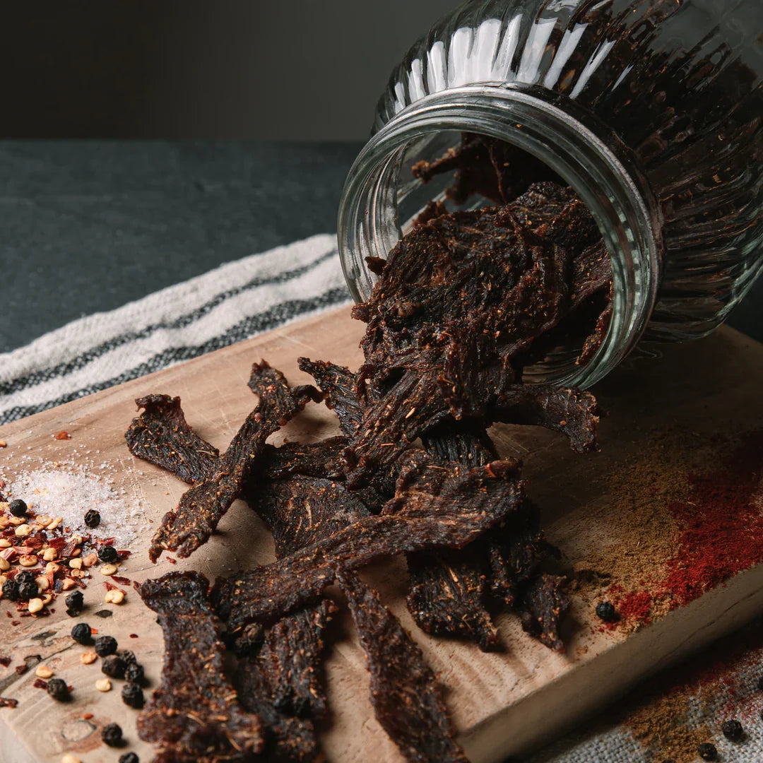 Homemade beef jerky