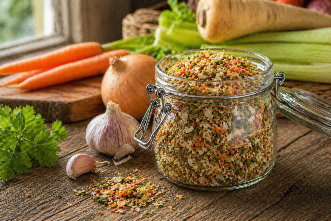 Homemade Dehydrated Vegetable Soup Mix — Zero Waste Cooking